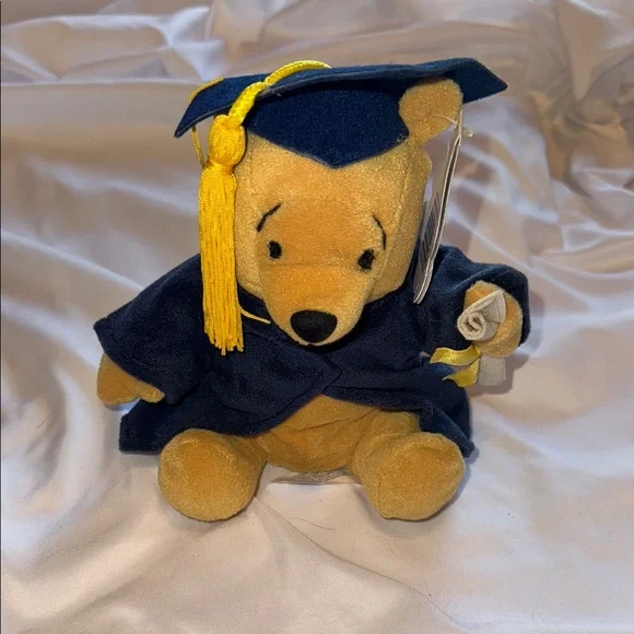 Disney Graduation Mickey and Pooh Beanie Baby Set - Picture 2 of 3